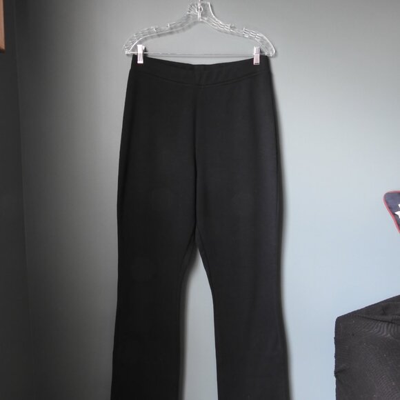 Woman Within Women's Plus Size Bootcut Ponte Stretch Knit Pant Black 14WTL - Picture 2 of 5